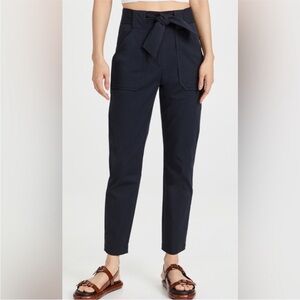 Veronica Beard Mahary High-Waisted ink color Pants